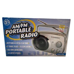 AM/FM Portable Radio With Crystal Clear Sound & 3" Dynamic Speaker